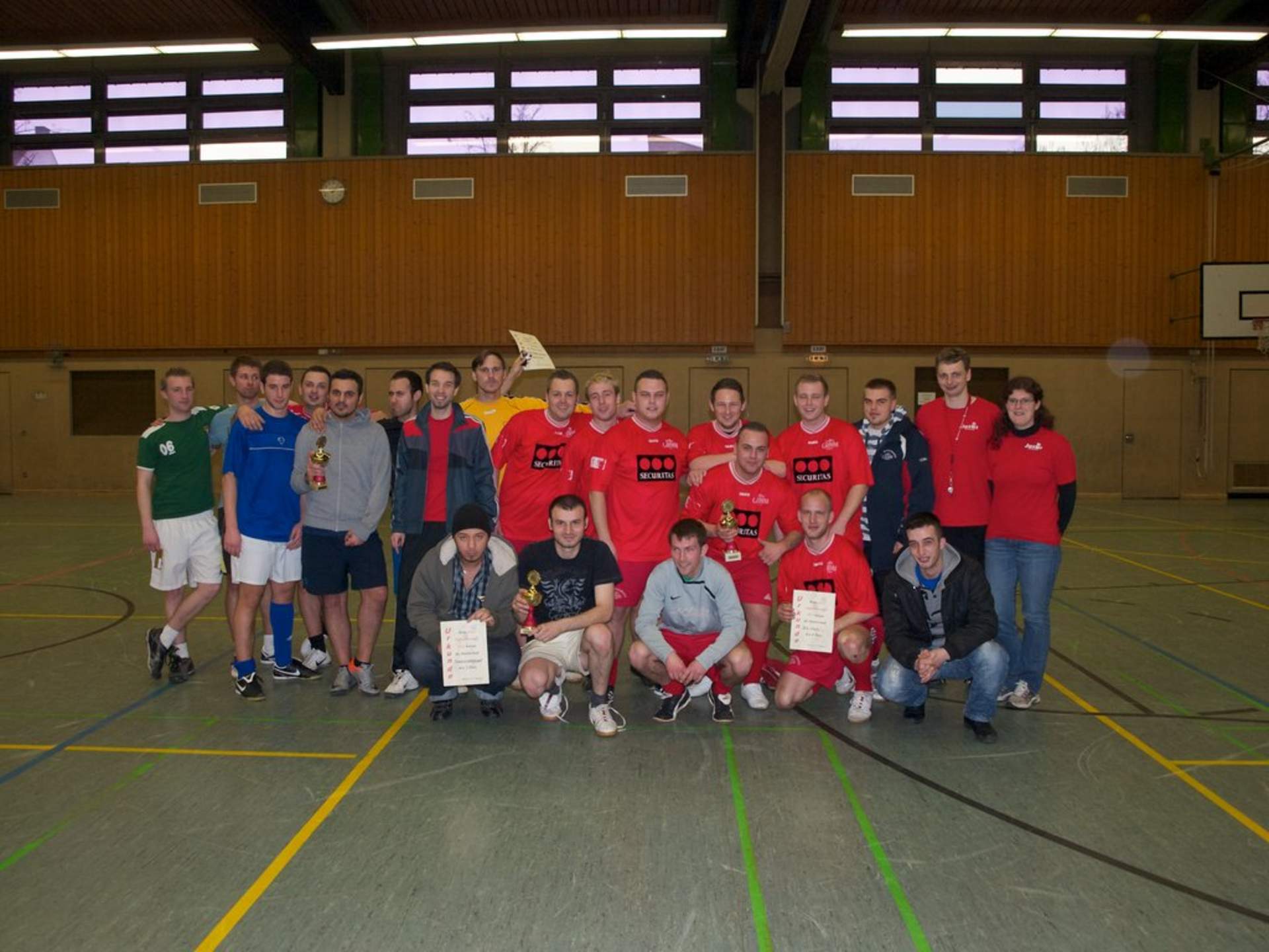 Die Siegerehrung des Jusos Fußballturnier 2011